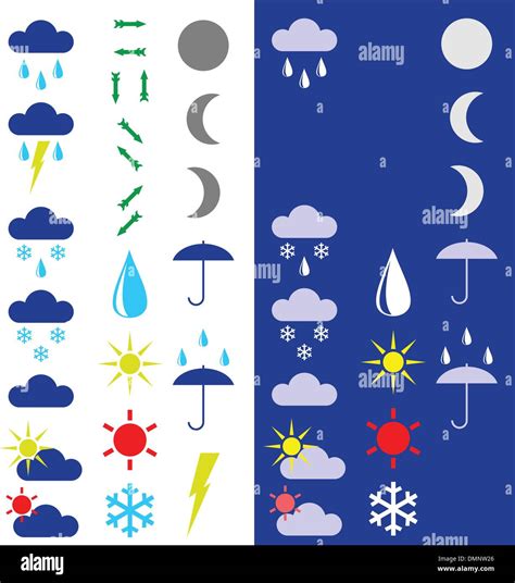 Weather Symbols Hi Res Stock Photography And Images Alamy