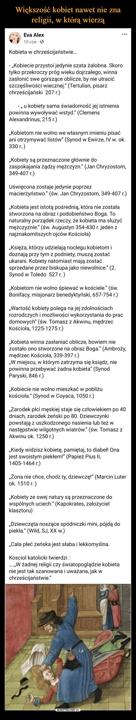 Wi Kszo Kobiet Nawet Nie Zna Religii W Kt R Wierz Demotywatory Pl