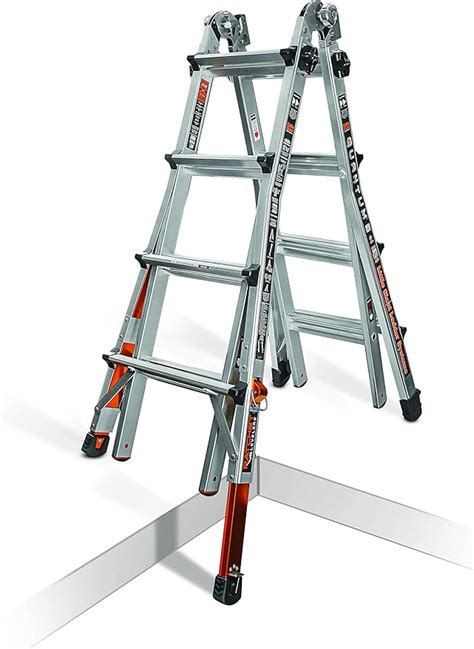 Little Giant Ladder Systems Quantum M17 17ft Multi Position Ladder With Ratchet Levelers