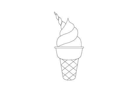 Unicorn Food Icon Coloring Page Graphic By Happlestudio9 · Creative Fabrica