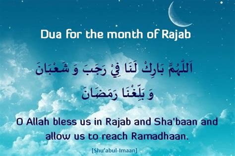 The Merits Of Rajab