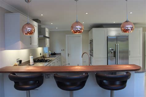 Brilliant Pendant Lights Above Breakfast Bar Kitchen Island With Prep Sink