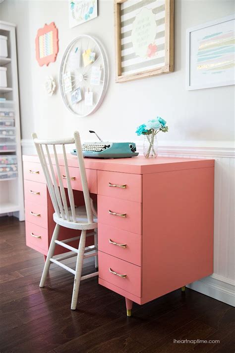 Diy Chalk Paint Desk Makeover On Chalk Paint Desk Painted Desk Chalk Paint