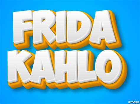 Frida Kahlo Text Effect And Logo Design Celebrity