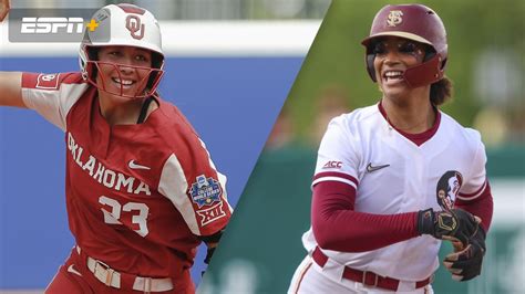 1 Oklahoma Vs 3 Florida State Wcws Finals Game 2 6 8 23 Stream