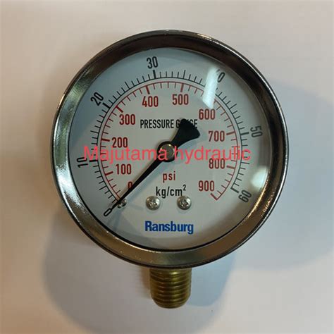 Jual Pressure Gauge Manometer Inch Bar Kg Cm Black Steel