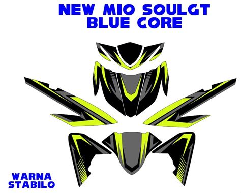 Jual Decal New Mio Soul Gt Blue Core Di Lapak Cloud Decal Custom