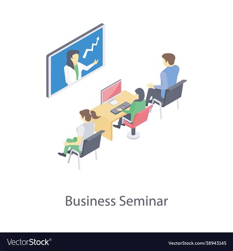 Business seminar Royalty Free Vector Image - VectorStock