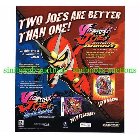 Viewtiful Joe Red Hot Rumble Gamecube DS Original Magazine Advert L On EBid United States