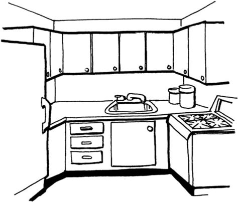 Dibujo De Cocina Para Colorear Dibujos Para Colorear Imprimir Gratis