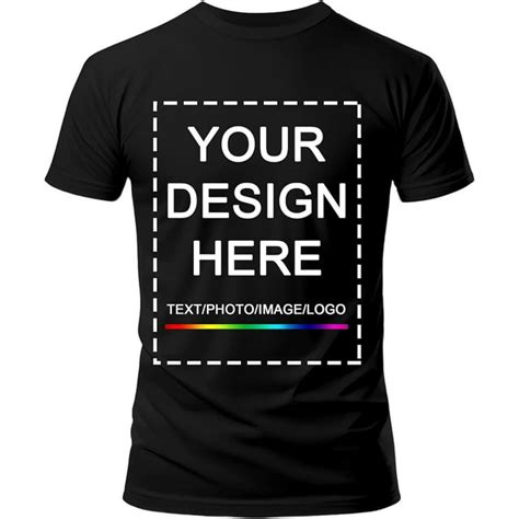 Custom T Shirts Menwomen Design Your Own T Shirt Add Your Image Phototext Frontback Tshirts