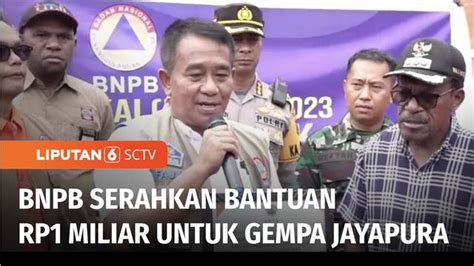 Video Bnpb Beri Bantuan Dana Siap Pakai Dan Sembako Senilai Rp