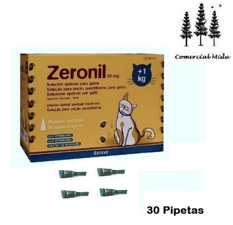 Fotos De Caja 30 Pipetas Zeronil 50mg Gatos 1 Kg Anti Pulgas Y