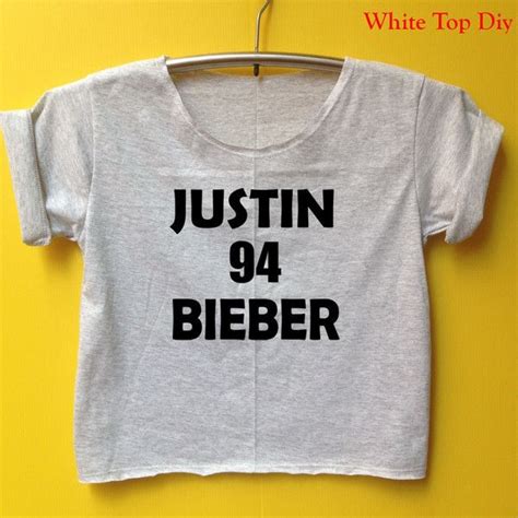 Justin Bieber Shirt Bieber 94 Shirt Crop Shirt Tshirt Womanclothing