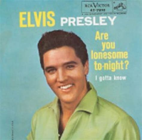 Elvis Presley Are You Lonesome To Night Hitparade Ch