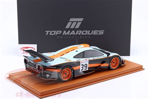 Topmarques 1 12 Mclaren F1 Gtr Longtail 39 24h Lemans 1997 Gulf Team Davidoff Tmr12 24b Model