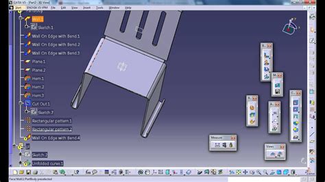 Catia V5 Tutorialcreating Flat Patterns Of Product Designssheetmetal