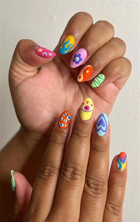 70 Stylish Nail Art Ideas To Try Now Mix N Match Funky Nails