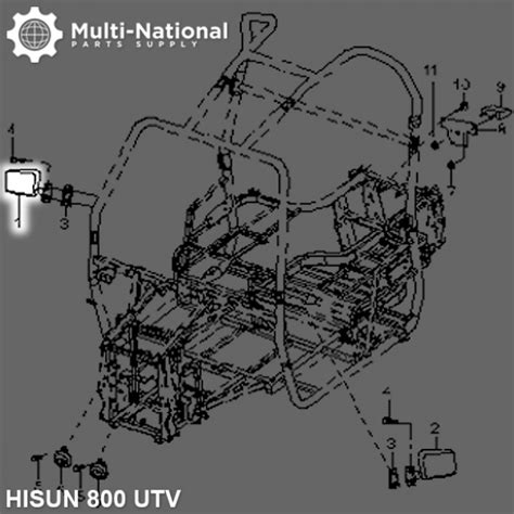 Mirror Right Cc Utv Hisun Multi National Part Supply Your