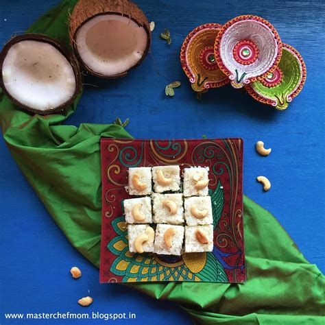 Masterchefmom Thengai Burfi Traditional South Indian Style Coconut