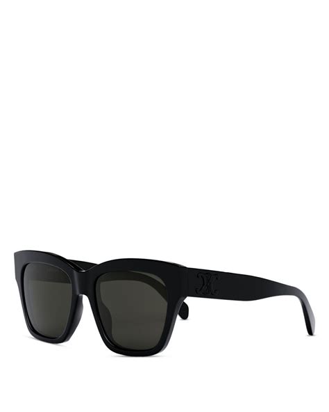 Celine Triomphe Geometric Sunglasses In Black Lyst