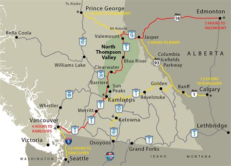 Western Canada Map With Cities - Map