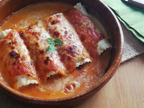 Como hacer canelones de pollo caseros Cocina y recetas fáciles