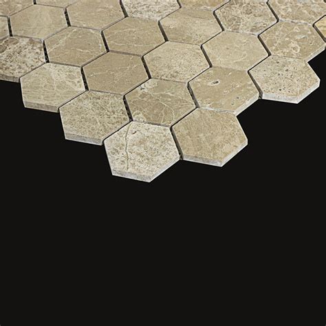 Mosaik Tenfors Marmor Hexagon Beige Design Se