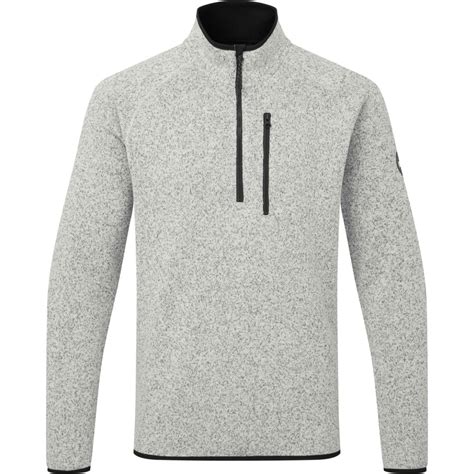 2026 Gill Mens Knit Fleece 14 Zip Fleece 1500 Grey Marl Sailing