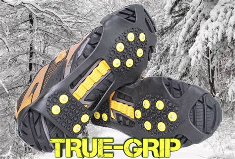 Snow Ice Mud Shoe Grips Cleats Spikes Crampons 10 Stud Non Slip Fast