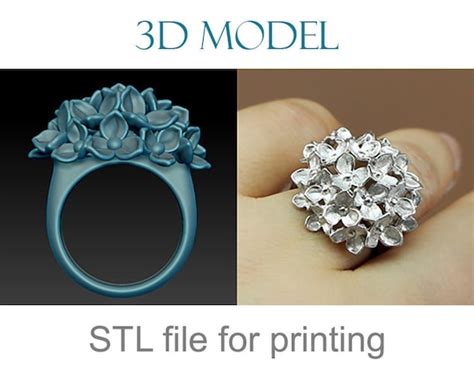 Ring 3d Model Stl File Ready To Print Ring In The Form Of A Etsy Canada