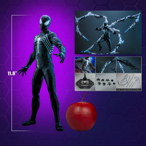 Peter Parker Black Suit Spider Man Sixth Scale Figure By Hot Toys