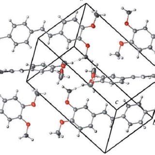 A Fragment Of The Crystal Packing Of Tetramethoxyy Distyrylbenzene