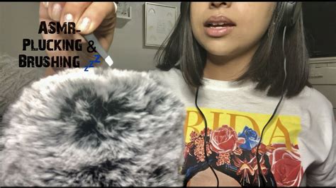 Asmr Plucking Brushing Mic With Mouth Sounds And Inaudible Whispers