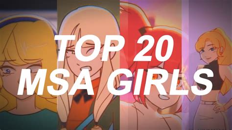 Top 20 Msa Girls Characters Youtube