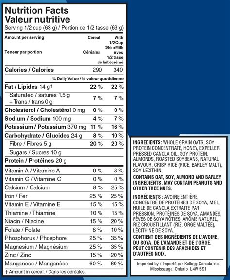 Nutritional Label For Cereal - Best Label Ideas 2019