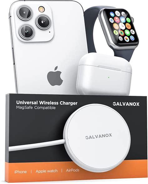 Galvanox Wireless Iphone And Apple Watch Charger Dual Sided Travel