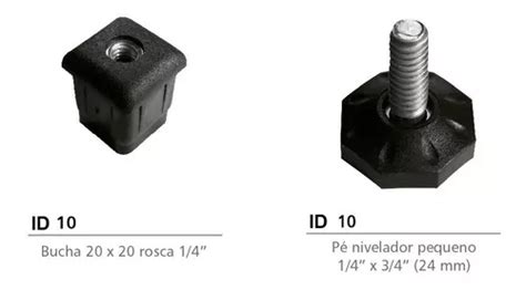 Ponteira Bucha Sapata Regul Vel Tubo Metalon X Mm Parcelamento