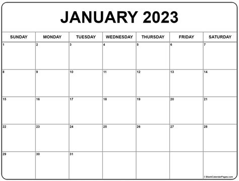 Printable Calendar 2023 Jan - Printable Lab