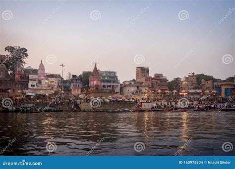 People Gathering At Dashashwamedh Ghat Before Evening Aarti Editorial ...