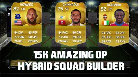 FIFA 15 OVERPOWERED 15K SQUAD BUILDER CHIKHAOUI DOUMBIA HOWARD