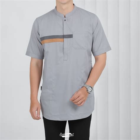 Jual KURTA HAKIM OOSMAN Baju Koko Kurta Dewasa Lengan Pendek Warna