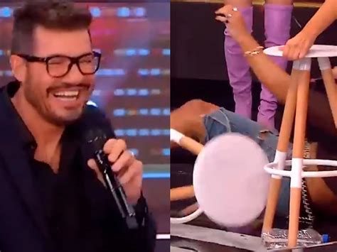 Facu Mazzei se cayó y Marcelo Tinelli estalló de la risa no pudo