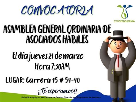 Comunicado Asamblea General Ordinaria De Asociados H Biles