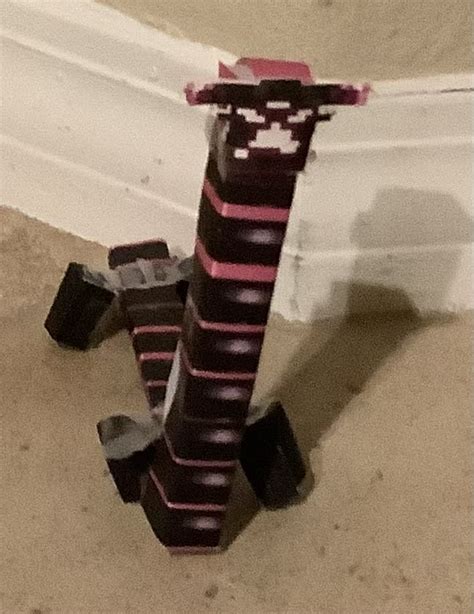 Pixel Papercraft Vengeful Heart Of Ender And Imperfect Heart Of Ender