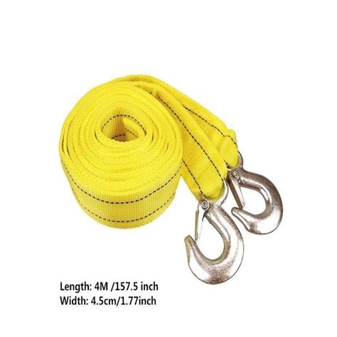 Corde de remorquage de 5 tonnes et 4 mètres pour camion sangle d