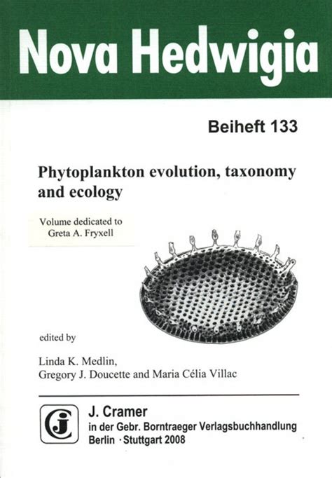 Phytoplankton Evolution Taxonomy And Ecology Nhbs Academic