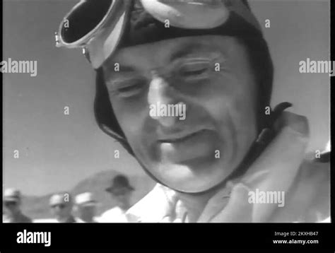 Sir Malcolm Campbell breaks ground speed record in Blue Bird 1935 Stock ...