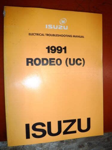 Isuzu Rodeo Uc Electrical Troubleshooting Factory Service Manual