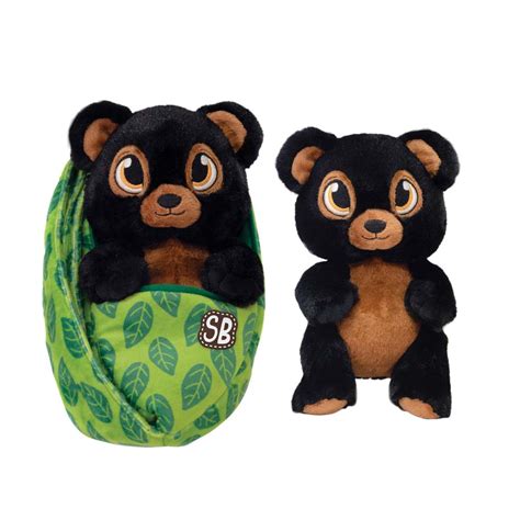 Swaddle Babies 95in Cuddle Black Bear Fiesta Toy